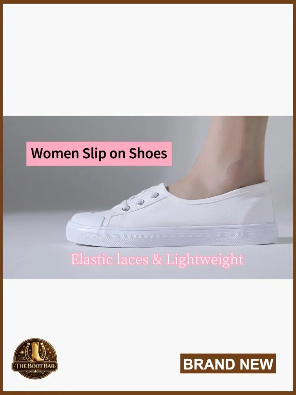 Women's Slip-On Canvas Sneakers Lightweight Casual Walking Shoes